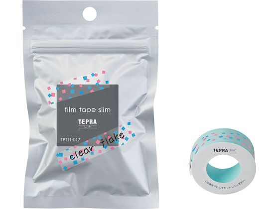キングジム Liteフィルムテープ 11mm クリアフレーク TPT11-017 キングジム Liteフィルムテープ 11mm クリアフレーク TPT11-017