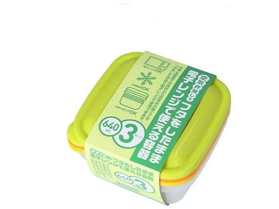 タケヤ化学工業 カラフルライトパック 角型640mL 3個組 タケヤ化学工業 カラフルライトパック 角型640mL 3個組