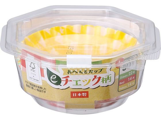 東洋アルミエコープロダクツ おべんとカップ eチェック柄 L50枚入
