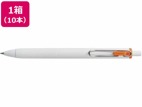 三菱鉛筆 ユニボールワン 0.38mm オレンジ 10本 UMNS38.4