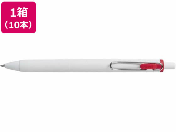 三菱鉛筆 ユニボールワン 0.38mm 赤 10本 UMNS38.15