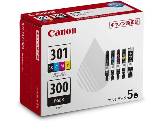 CANON インクタンク BCI-301(BK C M Y)+BCI-300マルチパック
