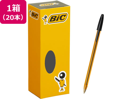 BIC クリスタルオリジナルファイン 0.8mm 黒 20本 CST-OF08BLKB20J
