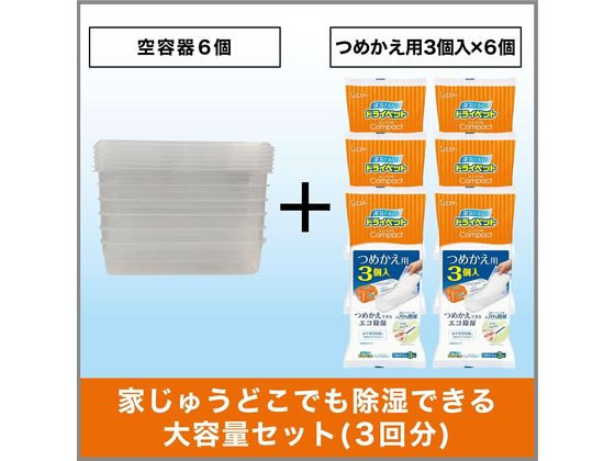 格安SALEスタート エステー ドライペットコンパクト 除湿剤 詰め替えタイプ 容器 settefibra.com.br
