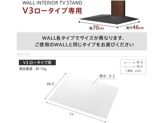 ナカムラ WALL V3 ロータイプ専用 ポリカーボネートフロアシート