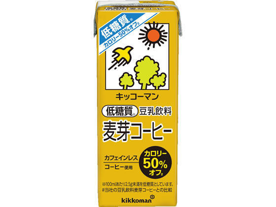 キッコーマンソイフーズ 低糖質 豆乳 麦芽コーヒー 200ml キッコーマンソイフーズ 低糖質 豆乳 麦芽コーヒー 200ml