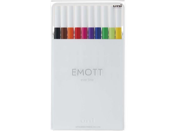 三菱鉛筆 EMOTT(エモット) 10色セット NO.1 PEMSY10C. NO1