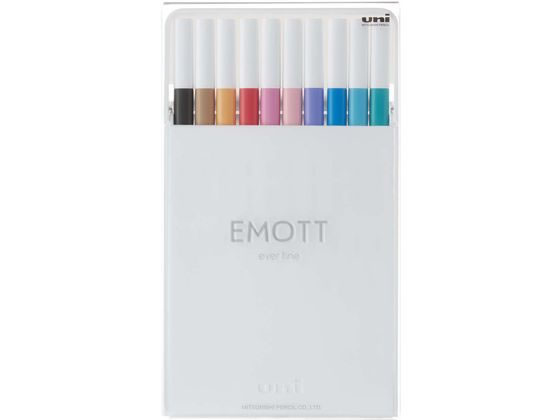 三菱鉛筆 EMOTT(エモット) 10色セット NO.2 PEMSY10C. NO2