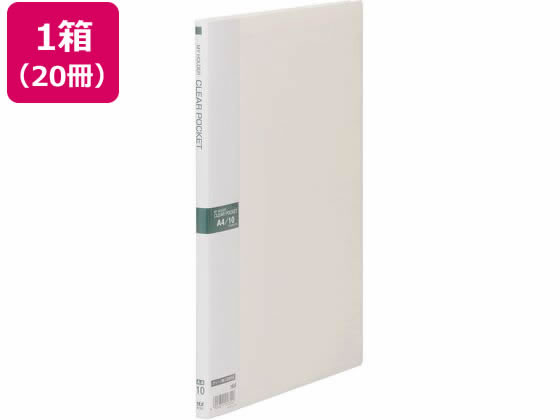 テージー マイホルダー A4 10ポケット アイボリー 20冊 M-1441-31