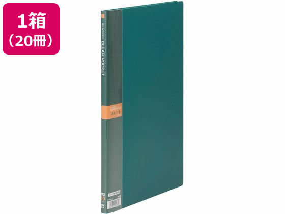 テージー マイホルダー A4 10ポケット モスグリーン 20冊 M-1441-32