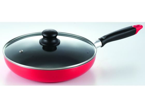 パール金属 フッ素加工IH対応 ガラス蓋付フライパン26cm HB-6145