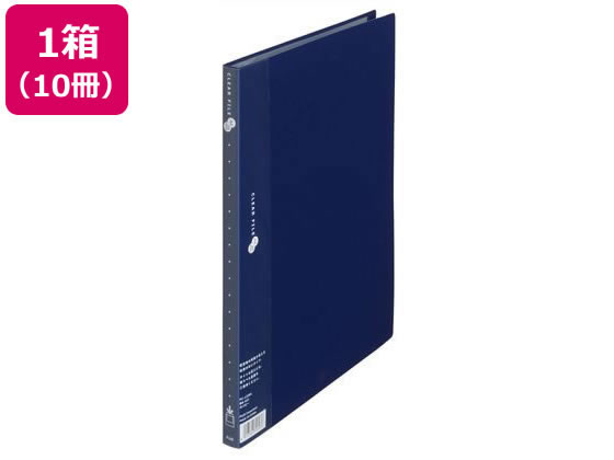 プラス クリアーファイル スーパーエコノミー A4 ネイビー 88-421 10冊