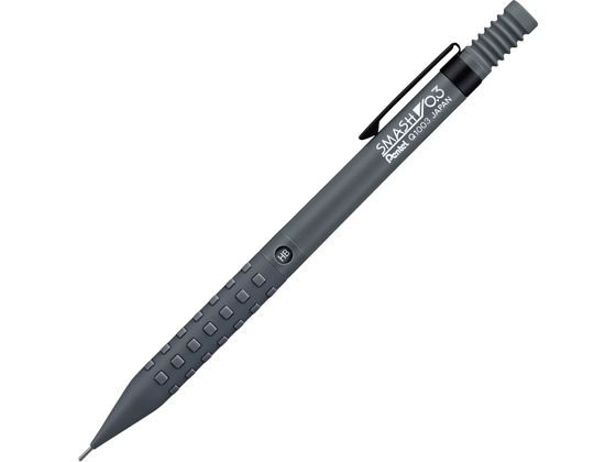 Ｑ１００３−Ｎのパック包タイプ。●軸色：ダークグレー●芯径：０．３ｍｍ●内蔵芯：ＨＢ●全長：１３９ｍｍ●ラバーグリップ●大型ラバーノック●材質 軸：ＡＢＳ 先金：真鍮 グリップ：シリコンゴム ノック部