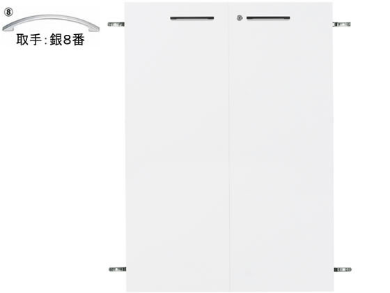 Garage ストレージKK2専用扉 下置3段H1100用 白 銀8番 Garage ストレージKK2専用扉 下置3段H1100用 白 銀8番
