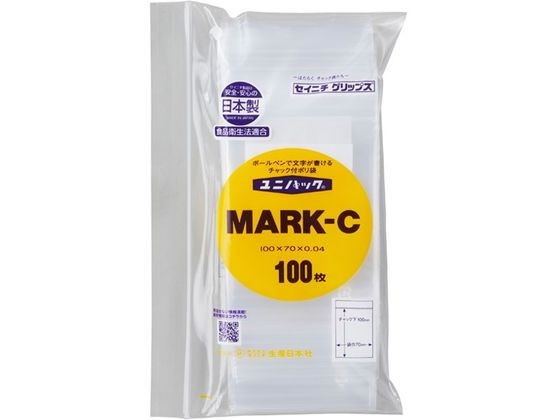 セイニチ ユニパック マーク付き 0.04mm MARK-C 100枚入 #6651643 セイニチ ユニパック マーク付き 0.04mm MARK-C 100枚入 #6651643