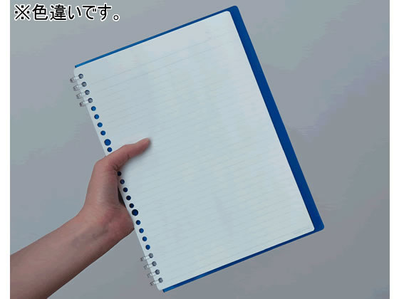 9855TTEムラ　キングジム リングノ-ト テフレ-ヌ B5 紫 9855TTEムラ キングジム 4971660042326（20セット） | キングジム リングノート テフレーヌ 26穴 B5タテ 黒 9855TTE