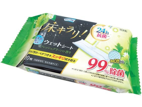 Life-do. Plus クリンクル 床キラリ フローリングウェットシートリフレッシュグリーン