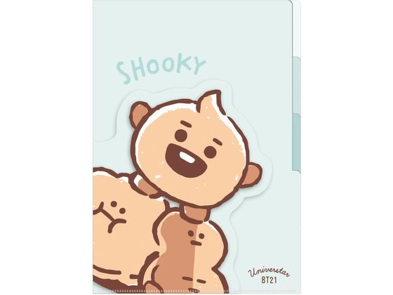 カミオジャパン BT21 3インデックスA4クリアファイル SHOOKY 201515