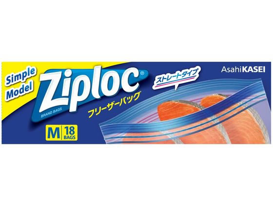 旭化成 ジップロック フリーザーバッグ シンプルモデル M18枚が272円 ココデカウ