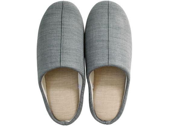 ストロング 洗えるスリッパ リネンライク Gray L 10-4-430-95 ストロング 洗えるスリッパ リネンライク Gray L 10-4-430-95