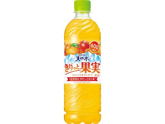 サントリー天然水 きりっと果実 オレンジ&マンゴー600ml サントリー天然水 きりっと果実 オレンジ&マンゴー600ml