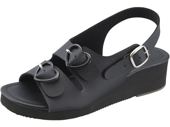 parfait �n�[�g2�o�b�N���T���_�� �i�[�X�T���_�� 24-6544-0301 S(21.5-22.0cm)parfait KS-124(�u���b�N)