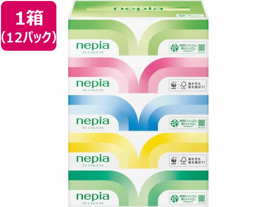 ネピア プレミアムソフトティッシュ 180組5個×12パック