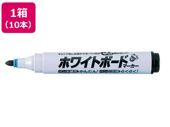 ●インク色：黒●丸芯●筆記線幅：約２.０ｍｍ●油性顔料インク（アルコール系）●注文単位：１箱（１０本）●キャップをしめ忘れても３日間乾かない。●グリーン購入法適合●ＧＰＮデーターベース掲載