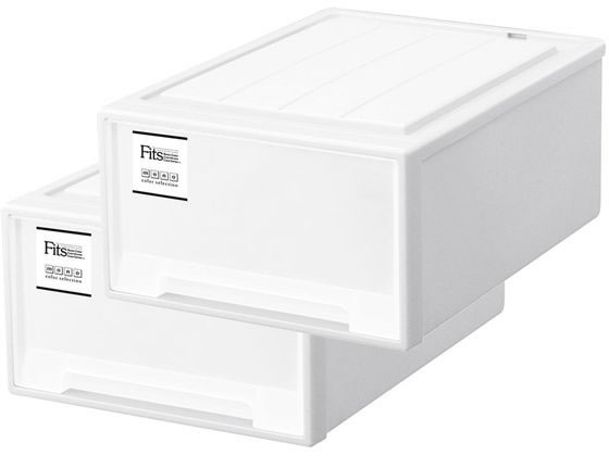 天馬 Fits フィッツケース クローゼット M-53 ホワイト 奥行53cm 2個
