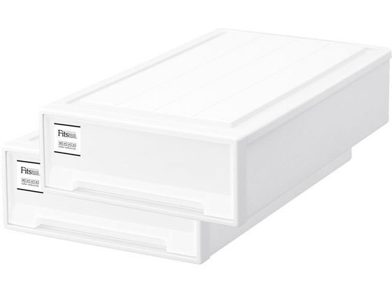 天馬 Fits フィッツケース スリムL ホワイト 奥行74cm 2個 天馬 Fits フィッツケース スリムL ホワイト 奥行74cm 2個