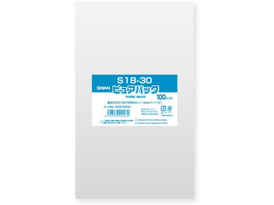 シモジマ ピュアパックS 厚0.03×180×300 100枚