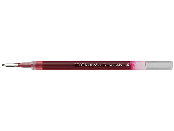 ゼブラ ジェルボールペン替芯 JLV-0.5芯 赤 RJLV5-R