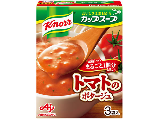 味の素 クノールカップスープ完熟トマトまるごと1個分ポタージュ 3袋 味の素 クノールカップスープ完熟トマトまるごと1個分ポタージュ 3袋