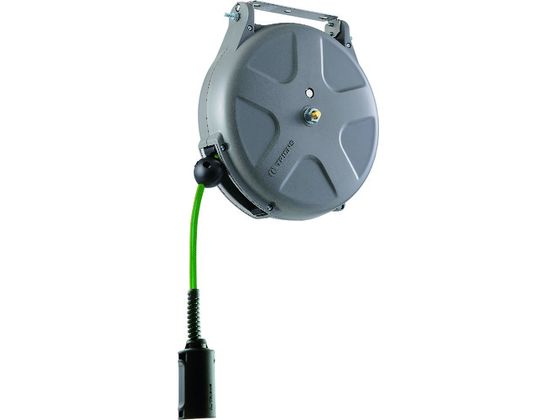 TRIENS 導電エアーホースリール 内径6.5×外径10mm ホース全長10m グレー SHS-210EA TRIENS 導電エアーホースリール 内径6.5×外径10mm ホース全長10m グレー SHS-210EA