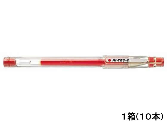 パイロット ハイテックC03 激細0.3mm レッド 10本 LH-20C3-R
