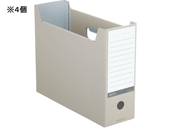 コクヨ ファイルボックス〈NEOS〉A4 オフホワイト 4個 A4-NELF-W