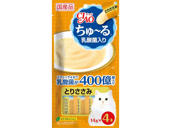 いなば CIAO ちゅーる乳酸菌入り とりささみ 14g×4本 いなば CIAO ちゅーる乳酸菌入り とりささみ 14g×4本