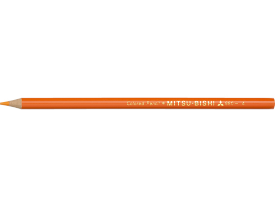 三菱鉛筆 色鉛筆 K880 だいだいいろ K880.4