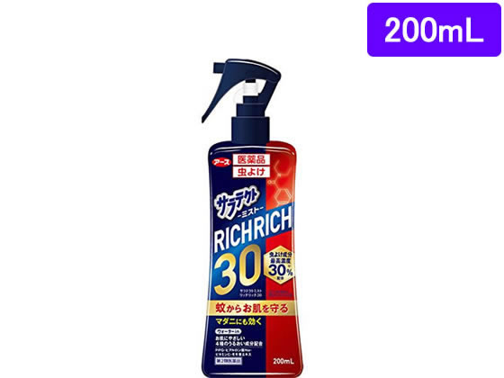 アース製薬 サラテクトミスト リッチリッチ30 200ml【第2類医薬品】