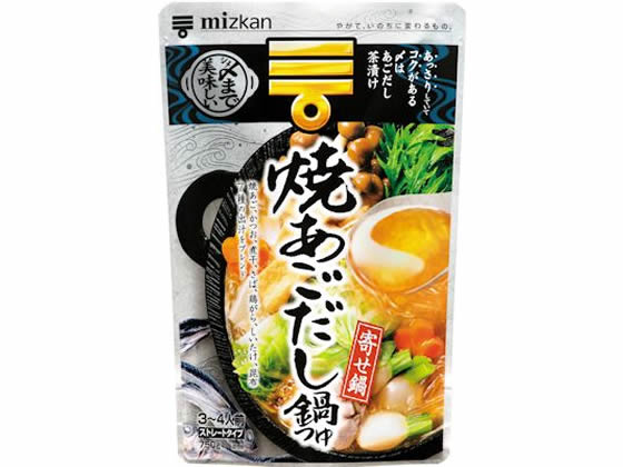 ミツカン 〆まで美味しい焼あごだし鍋つゆ ストレート 750g ミツカン 〆まで美味しい焼あごだし鍋つゆ ストレート 750g