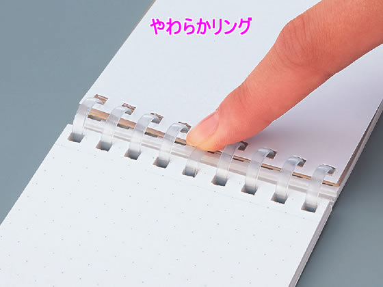 メ-SV578WT-T　コクヨ/ソフトリングメモ クリア 方眼ドット罫A7変形/メ-SV578WT-T コクヨ 4901480334738（220セット） コクヨ ソフトリングメモ クリア (方眼ドット罫)A7変形 メ-SV578WT-T ﾒ