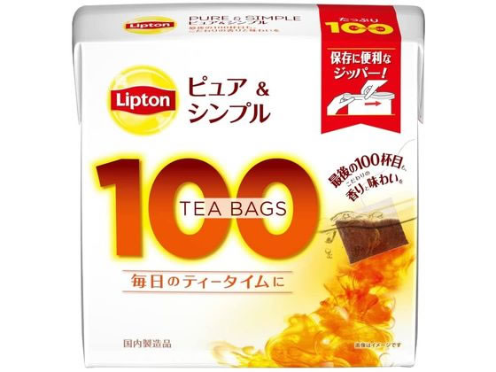 キーコーヒー リプトン ピュア&シンプル ティーバッグ 100袋入 キーコーヒー リプトン ピュア&シンプル ティーバッグ 100袋入