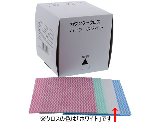 KCC カウンタークロス ハーフサイズ 35×30cm ホワイト 100枚