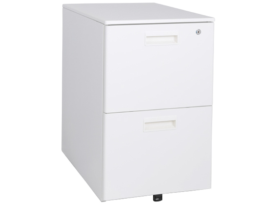 カグクロ スチールワゴン 2段 W395×D550×H616 ホワイト KDW-2