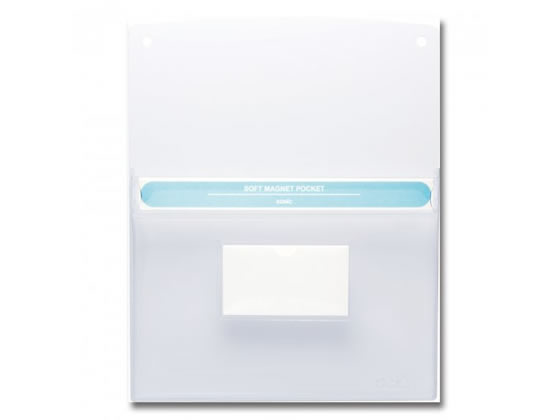 ソニック ソフトマグネットポケット A4 カードホルダー付 MP-5973-W