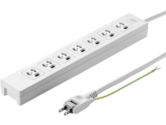 サンワサプライ 雷ガード電源タップ 3P 7個口 3m TAP-F37-3SR サンワサプライ 雷ガード電源タップ 3P 7個口 3m TAP-F37-3SR