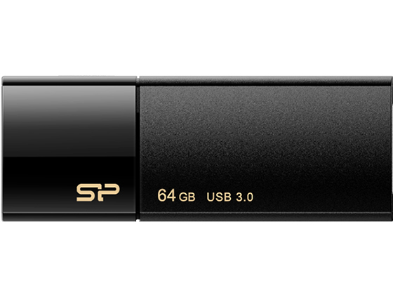 シリコンパワー USB3.0 スライド式USBメモリ 64GB ブラック シリコンパワー USB3.0 スライド式USBメモリ 64GB ブラック