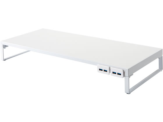 リヒトラブ 机上台 幅590mm USB3.0ハブ付 白 A7334-0 リヒトラブ 机上台 幅590mm USB3.0ハブ付 白 A7334-0
