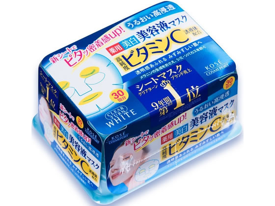 コーセーコスメポート クリアターン エッセンスマスク(ビタミンC)30回分