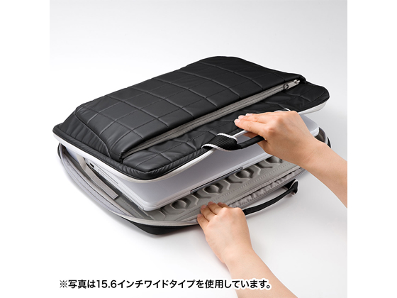 サンワサプライ 衝撃吸収PCケース(13.3型W・ブラック) BAG-P21BK2